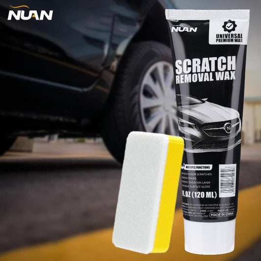 NUAN Premium Car Scratch Removal Wax, 2025 Scratch Repair Paste Kit for Vehicles, Includes Wipe & Sponge